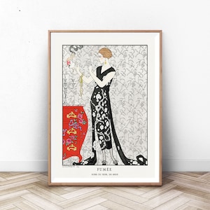 Vintage George Barbier Fashion Print, Paris Wall Art, Home Decor