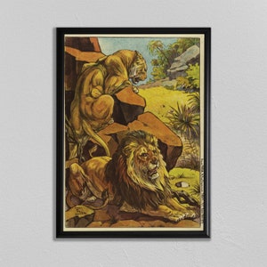 lion cat print, Circus Poster, Circus Decor, wall art, Vintage Circus Poster, home decor, Circus Poster Print