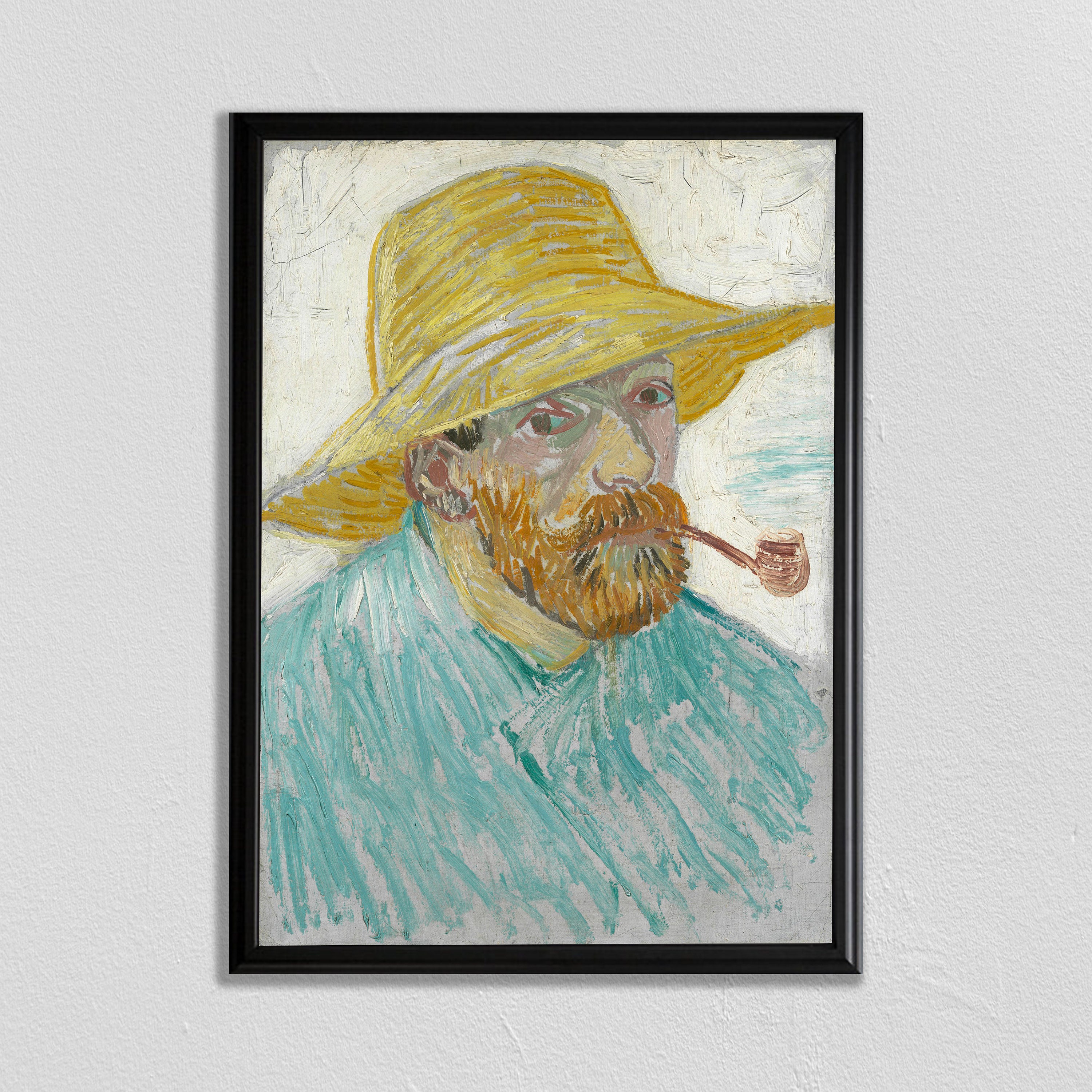 Self-portrait With and Straw Hat Van Gogh Self Portrait | Etsy