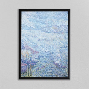Paul Signac Print, The Steams, Neo-Impressionism, Paul Signac Poster, Paris Wall Art, Home Decor Wall Art, Classical Art Print