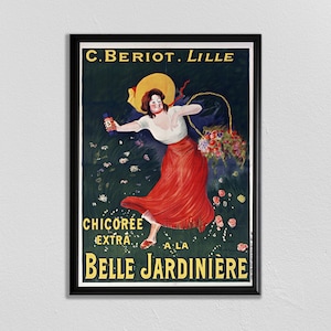 Paris Wall Art, Vintage French Poster, Leonetto Cappiello, C. Beriot. Lille., Vintage Advertisement, Literary Poster, Library Poster