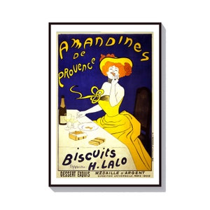Leonetto Cappiello Poster, Vintage Advertisement, Amandines de Provence, French Art, Art Deco Poster, Retro Advertisement Print