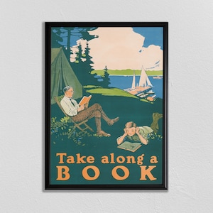 Cartel del libro, cartel de la cita, arte del aula, llevar a lo largo de un libro, impresión de lectura, cita imprimible, libros de arte imprimible, cita literaria imagen 1