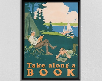 Cartel del libro, cartel de la cita, arte del aula, llevar a lo largo de un libro, impresión de lectura, cita imprimible, libros de arte imprimible, cita literaria