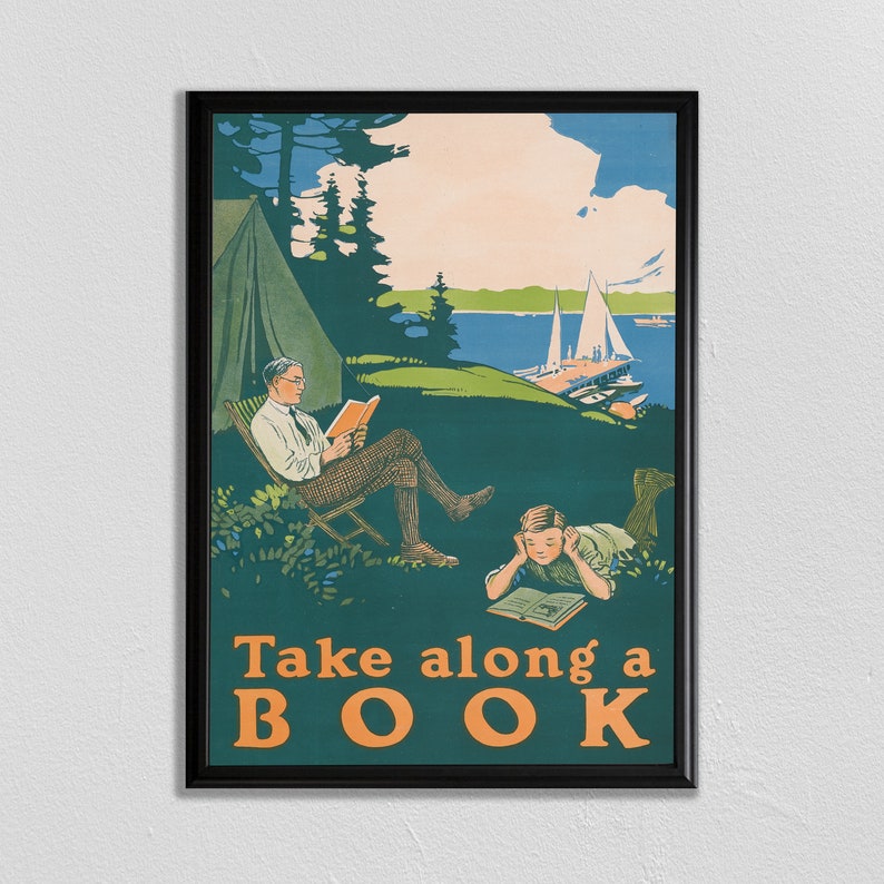 Cartel del libro, cartel de la cita, arte del aula, llevar a lo largo de un libro, impresión de lectura, cita imprimible, libros de arte imprimible, cita literaria imagen 1