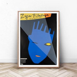 Abstract Face Art Print: Modern Scandinavian Wall Decor