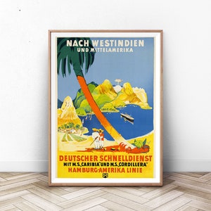 Cartel de viaje del sur de FRANCIA, arte de la pared de París, impresión de arte suizo, impresión de Francia, cartel de Italia, viajes vintage, arte de la pared de verano
