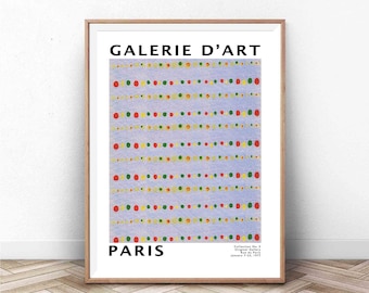 Póster de la exposición de arte de París: Impresión de un patrón japonés moderno