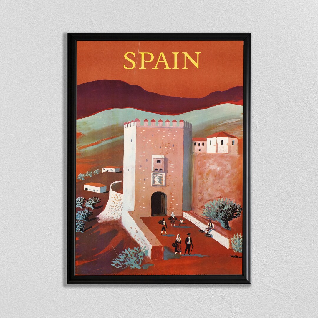 Spain Poster, Spain Print, Spanish Art, Poster of Spain, Espagne