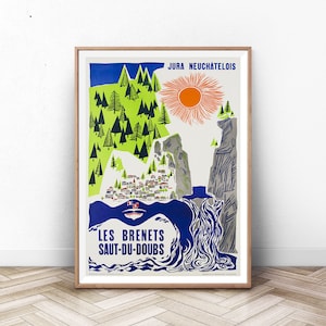 Cartel de viaje vintage de la Riviera francesa, arte de viaje, cartel de francia, cartel de turismo, cartel francés, arte de viaje de Francia, Francia de Niza