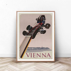Vienna Poster | Vintage Music Poster | Music Artwork | Vintage Vienna Print