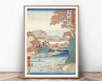 Japanese Art | Japanese Vintage Woodblock Print | ukiyo-e art | Japan Wall Art | Home Decor | Giclee | Autumn