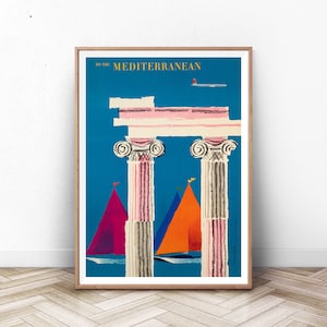 GRIECHENLAND POSTER Druck: Griechenland Poster, Griechenland Kunst, Santorin Poster, Griechenland Foto Bild, Athen Kunstwerk, Griechenland Druck, Strand Kunst, Ozean
