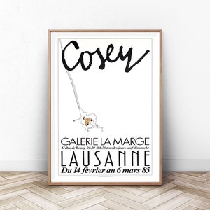 SKIING POSTER: Museum  Exhibition Poster, Modern Wall Art, Mid Century Modern Art Print, Museum Print, Paris Wall Art, Paris Print