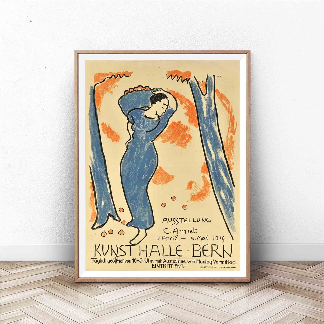 Exhibition Poster Museum Poster Vintage Poster a Vintage Art Museum Exhibition Poster for German