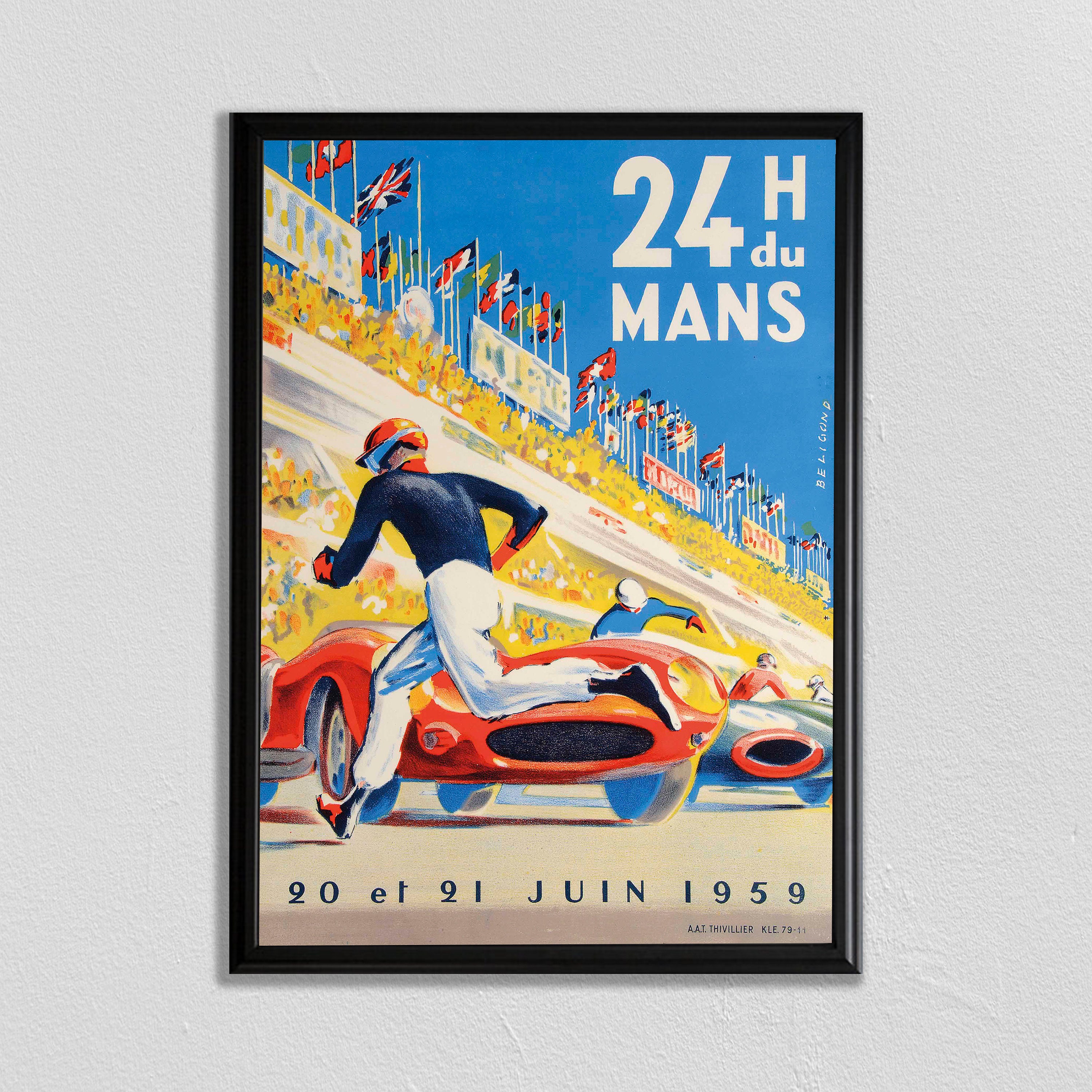 Le Mans Racing Poster Affiche De France Grand Prix Etsy Canada