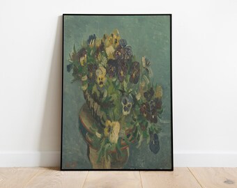 Van Gogh Gladioli Print: Impressionist Flower Painting Wall Art