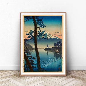 Fuji From Tago Bay - Tsuchiya Koitsu Print Edo Period Japanese Print Koitsu Poster Japan Wall Art Japanese Art Japan Art Japanese Art
