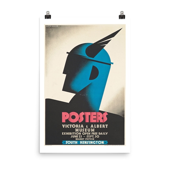 Art Deco Museum Poster: Kensington Art, London Exhibition Print - Etsy
