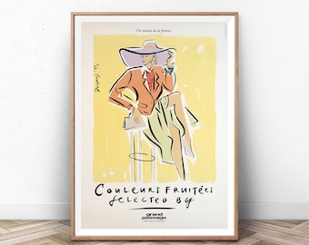 Vintage Vogue Fashion Art Print: Art Deco Designer Poster