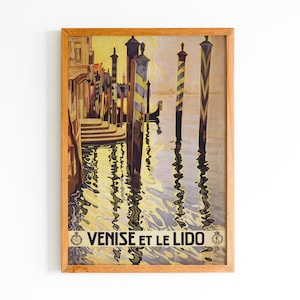 Venedig Poster, Italien Druck, italienische Wandkunst, Venedig Druck, Vintage Venedig Poster, Vintage Reise Poster, Home Decor, Innenarchitektur