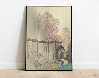Mount Fuji Japanese Art Print: Vintage Woodblock Poster