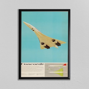 Concord Poster, Plane Print, Aviation Wall Art, Pilot Gift, Jet Poster, Vintage Aviation Poster, Concorde Poster, Rocket Print, Spaceship