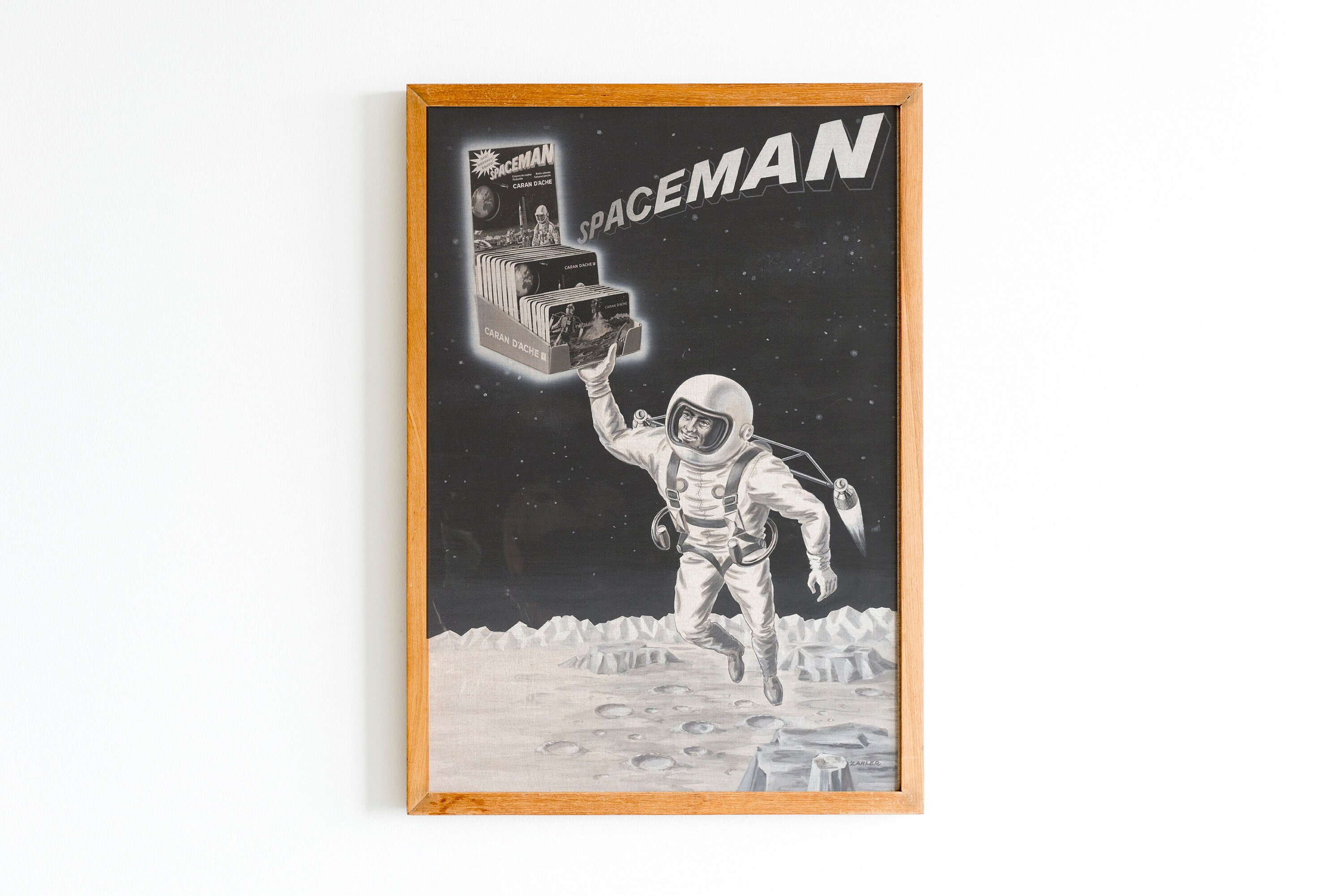 Vintage Spaceman Poster: Retro Rocket Ship Art Print - Etsy
