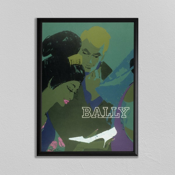 Japan Print, Japonais Wall Art, Fashion Poster, Chaussures sont un meilleur ami de filles, BALLY, Style Art Home Decor