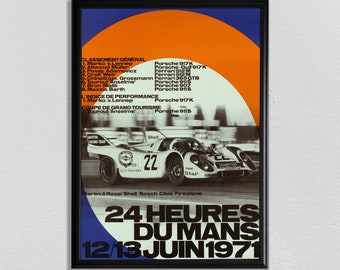 Plaque En Métal Vintage 24 Heures Du Mans - 30 X 20 Cm - Déco Murale Sport Auto