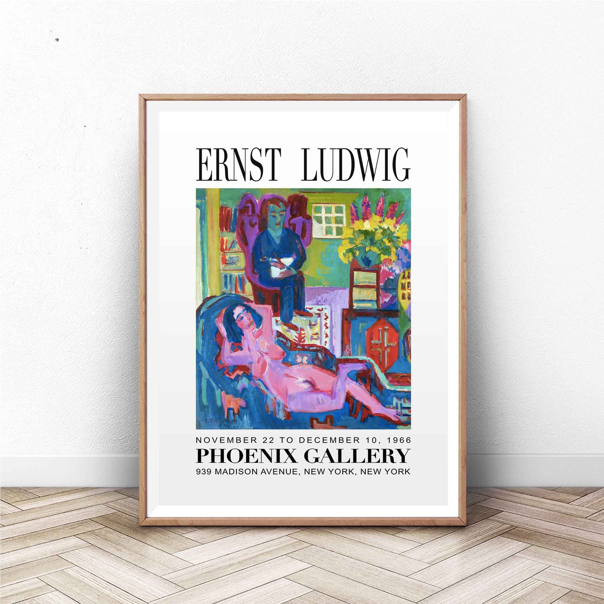 Ernst Ludwig Art | Exhibition Art Print | Exhibition Poster | Exhibition Poster Vintage | Abstract Art