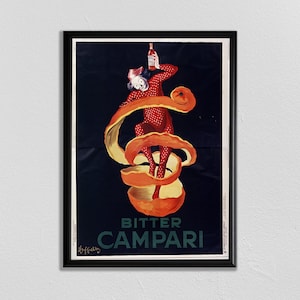 Leonetto Cappiello Vintage Bitter Campari Ad Print: Paris Wall Art