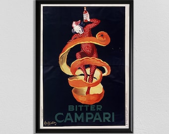 Leonetto Cappiello Vintage Bitter Campari Ad Print: Paris Wall Art