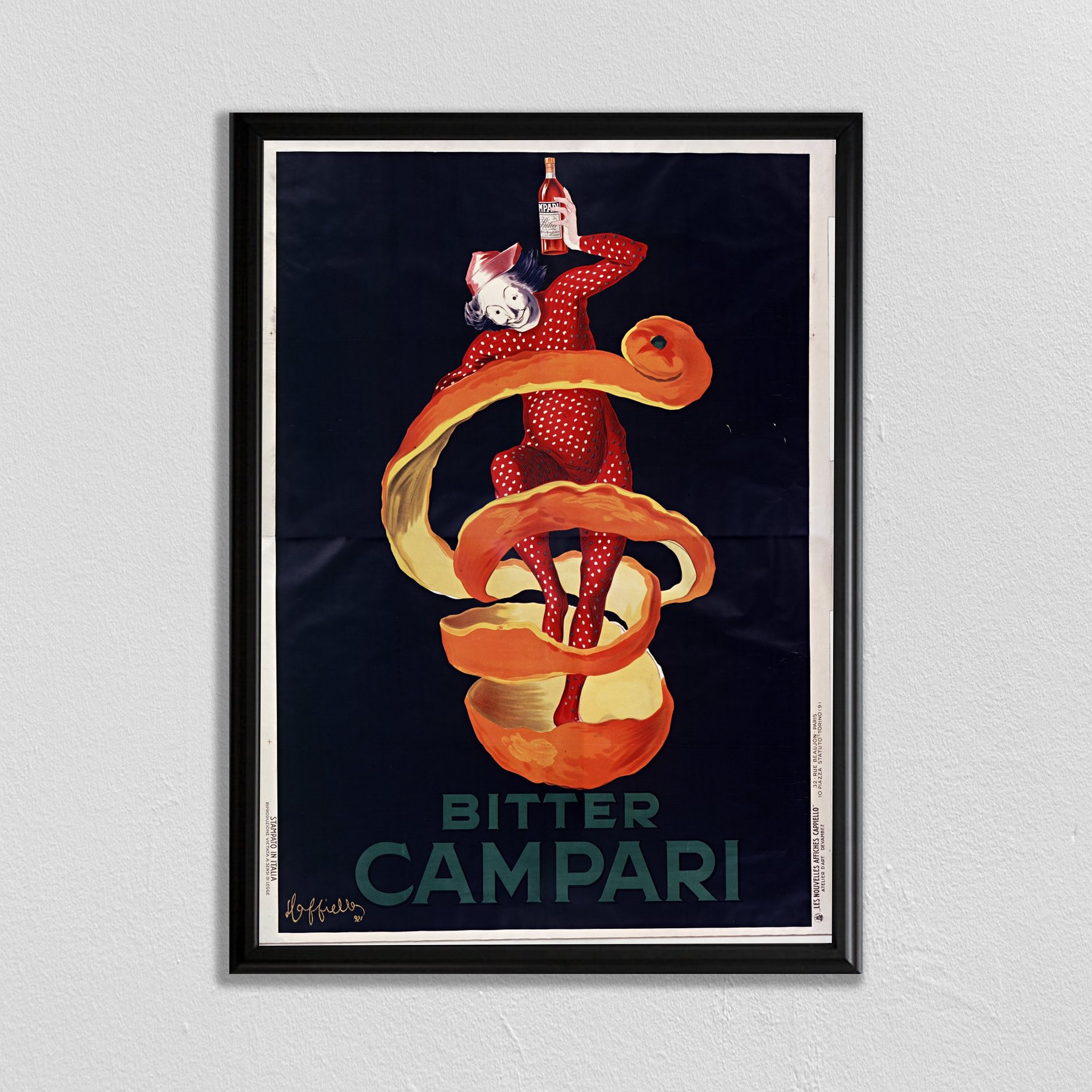Leonetto Cappiello Vintage Bitter Campari Ad Print: Paris Wall Art