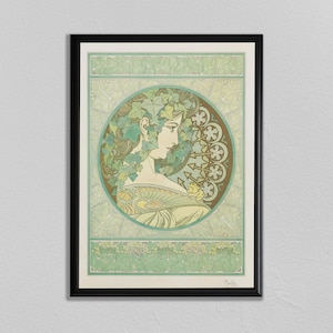 Alphonse Mucha, Art Nouveau, Art Nouveau Print, Art Nouveau Poster, Wall Art, Documents Decoratifs, Vintage Art Nouveau, Affiche