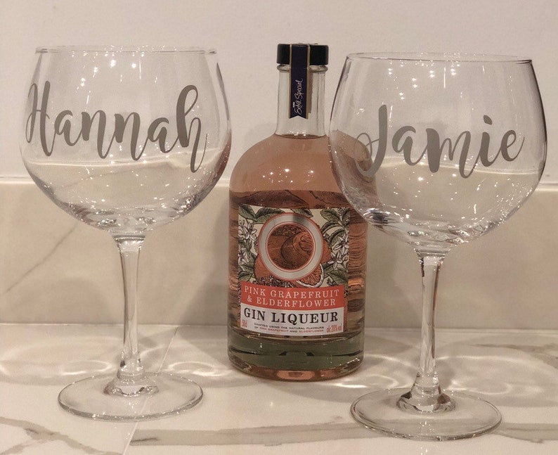 Personalised Gin Glass / Name Glass / Gin Glass / My Gin / Etsy