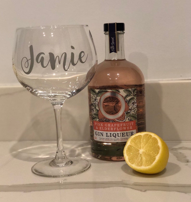 Personalised Gin Glass / Name Glass / Gin Glass / My Gin / Etsy