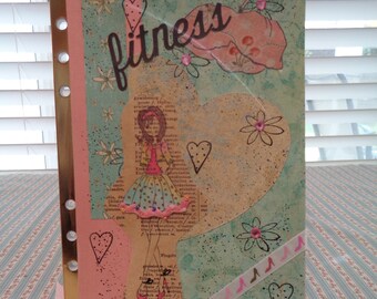 Mixed Media Fitness Journal or Insert