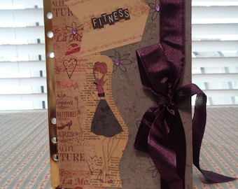 Mixed Media Fitness Journal or Insert