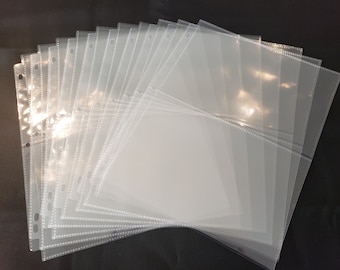 Top Load Ultra Clear 2 Pocket Pages Sheet Protector 700 Sheets 11" x 8-1/4" First Day Covers, Post Cards, Recipe Cards and 5x7 Pictures