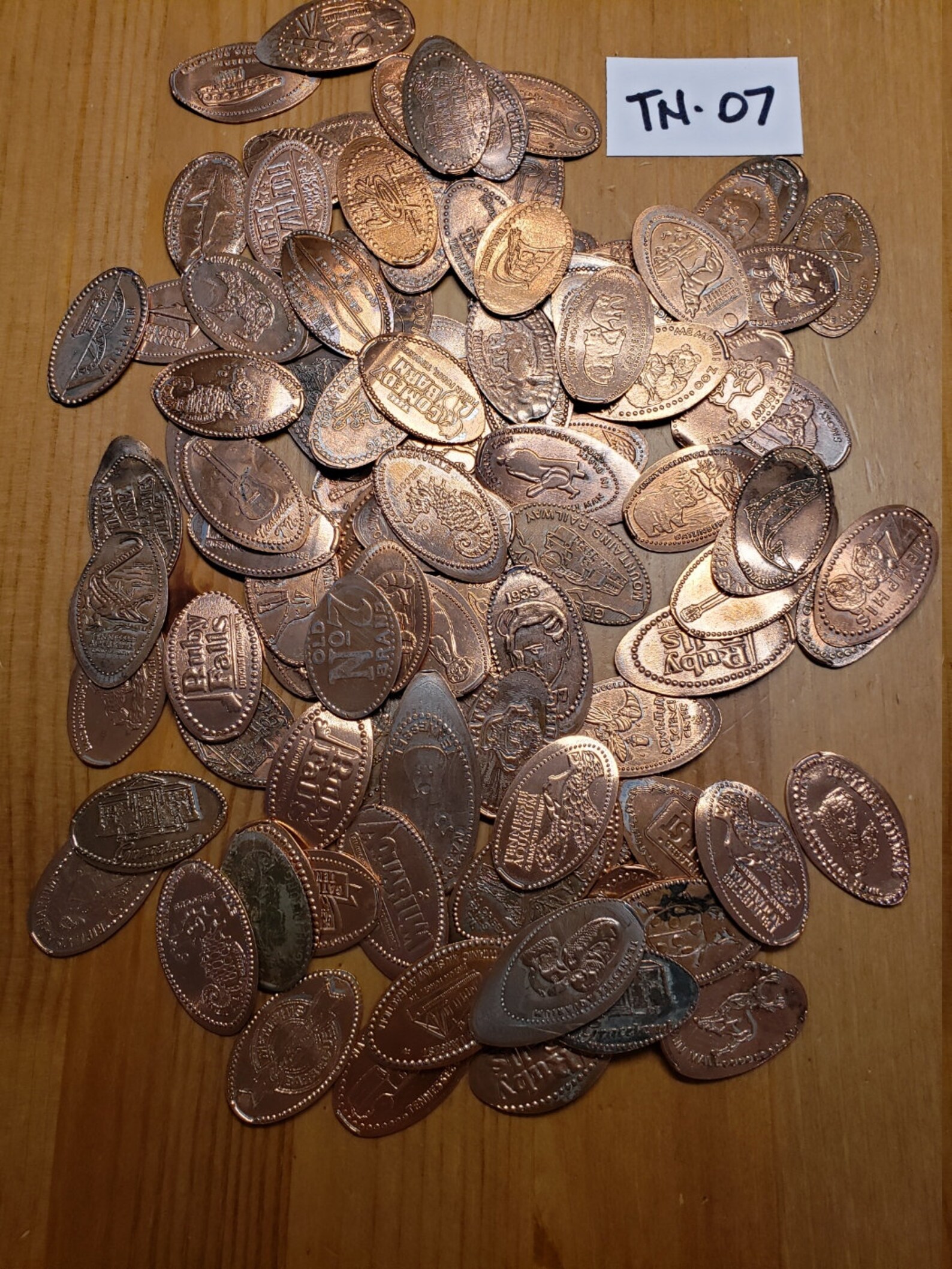 Elongated Pressed Penny Lot of 100 from Tennessee Etsy