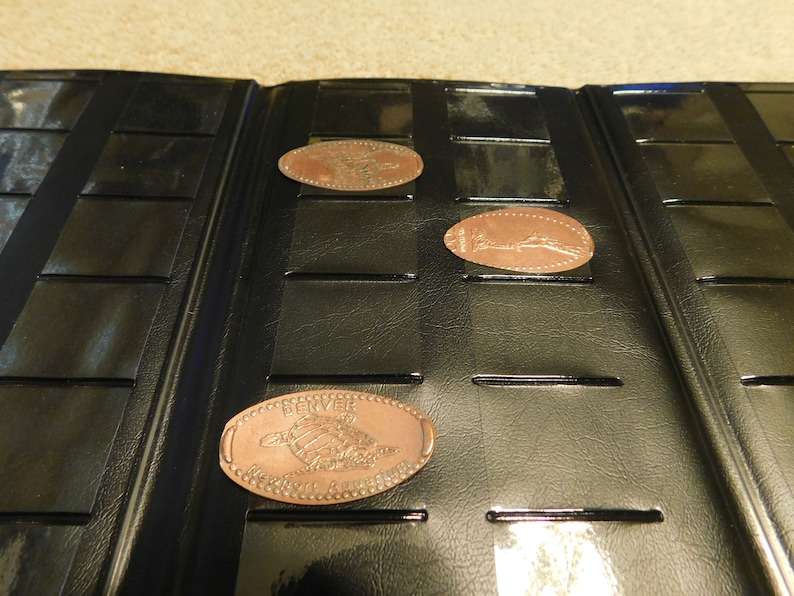 Elongated Pressed Penny Souvenir Book Album Sacramento