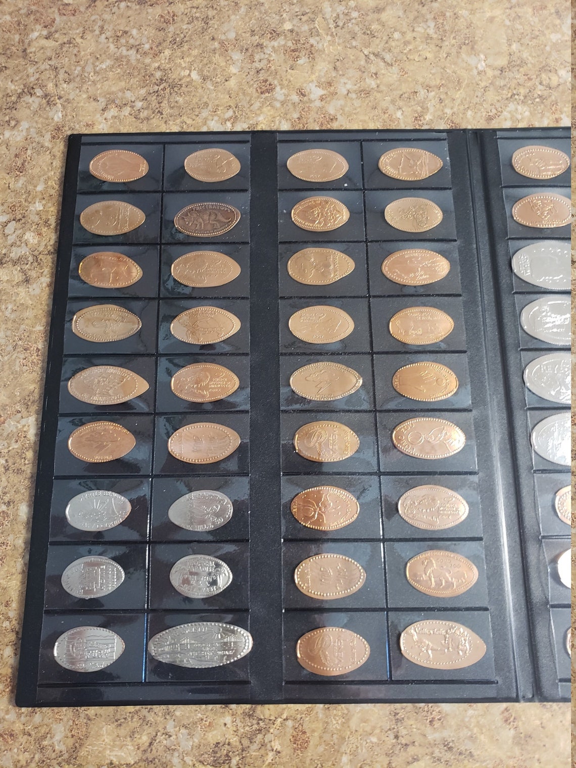Huge Elongated / Pressed Penny Book Holds 144 coins Etsy