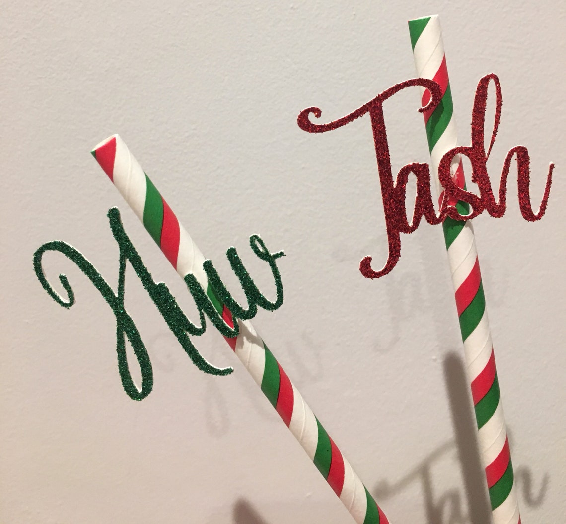 Personalised name straws Birthday straws with names Rose Etsy