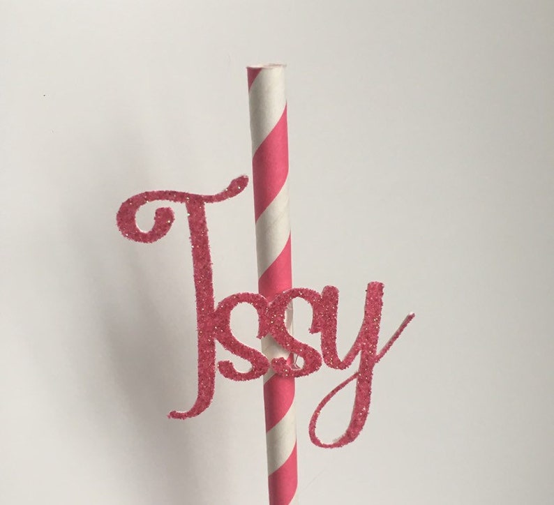 Personalised name straws Birthday straws with names Rose Etsy