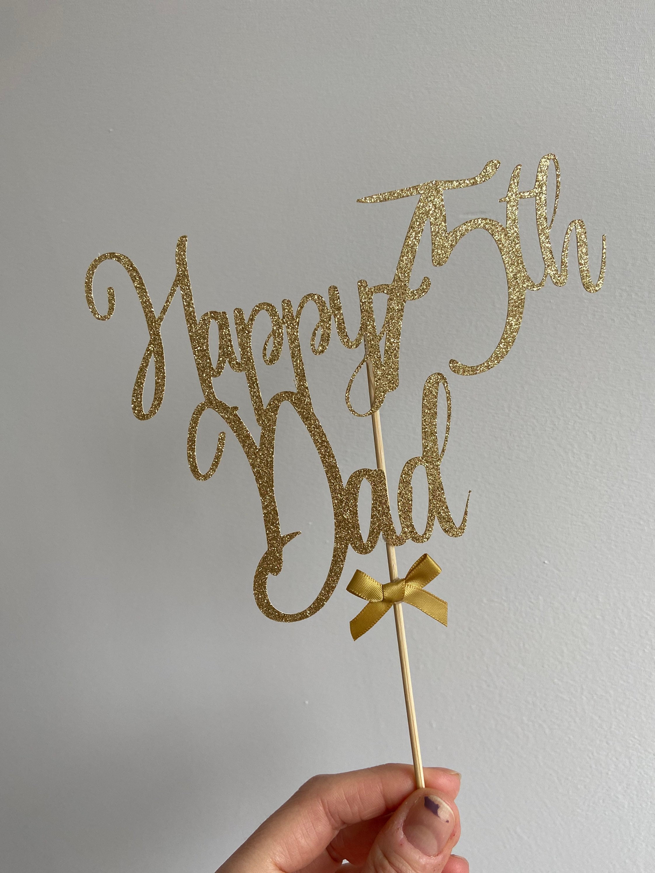 photo Cake Topper Beautiful Happy Birthday Papa Cake happy 75th birthday dad cake topper 75th dad cake topper 75th birthday cake topper 75 cake topper 75th topper 75th birthday party decor