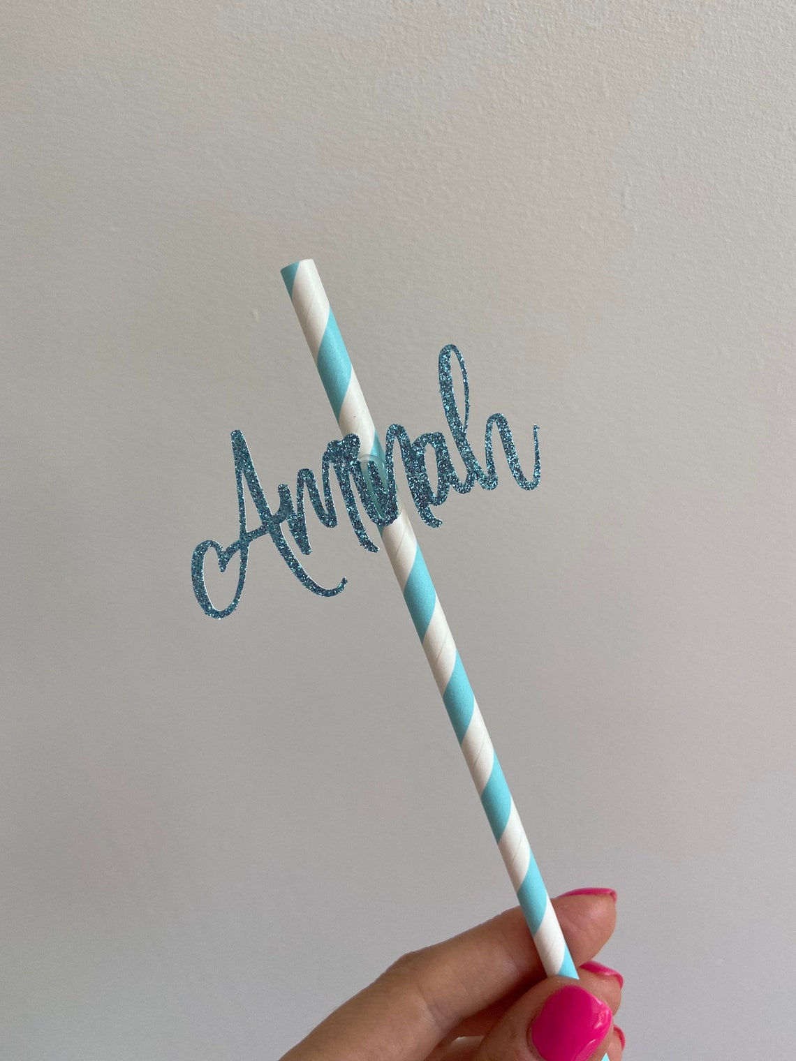Personalised name straws Birthday straws with names Rose | Etsy