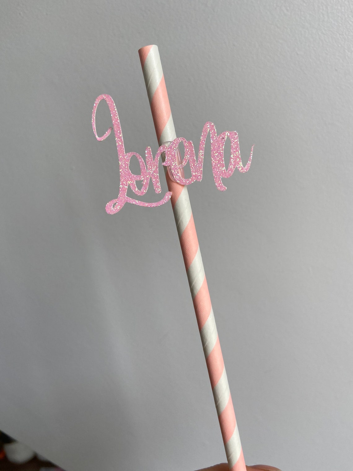 Personalised name straws Birthday straws with names Rose | Etsy