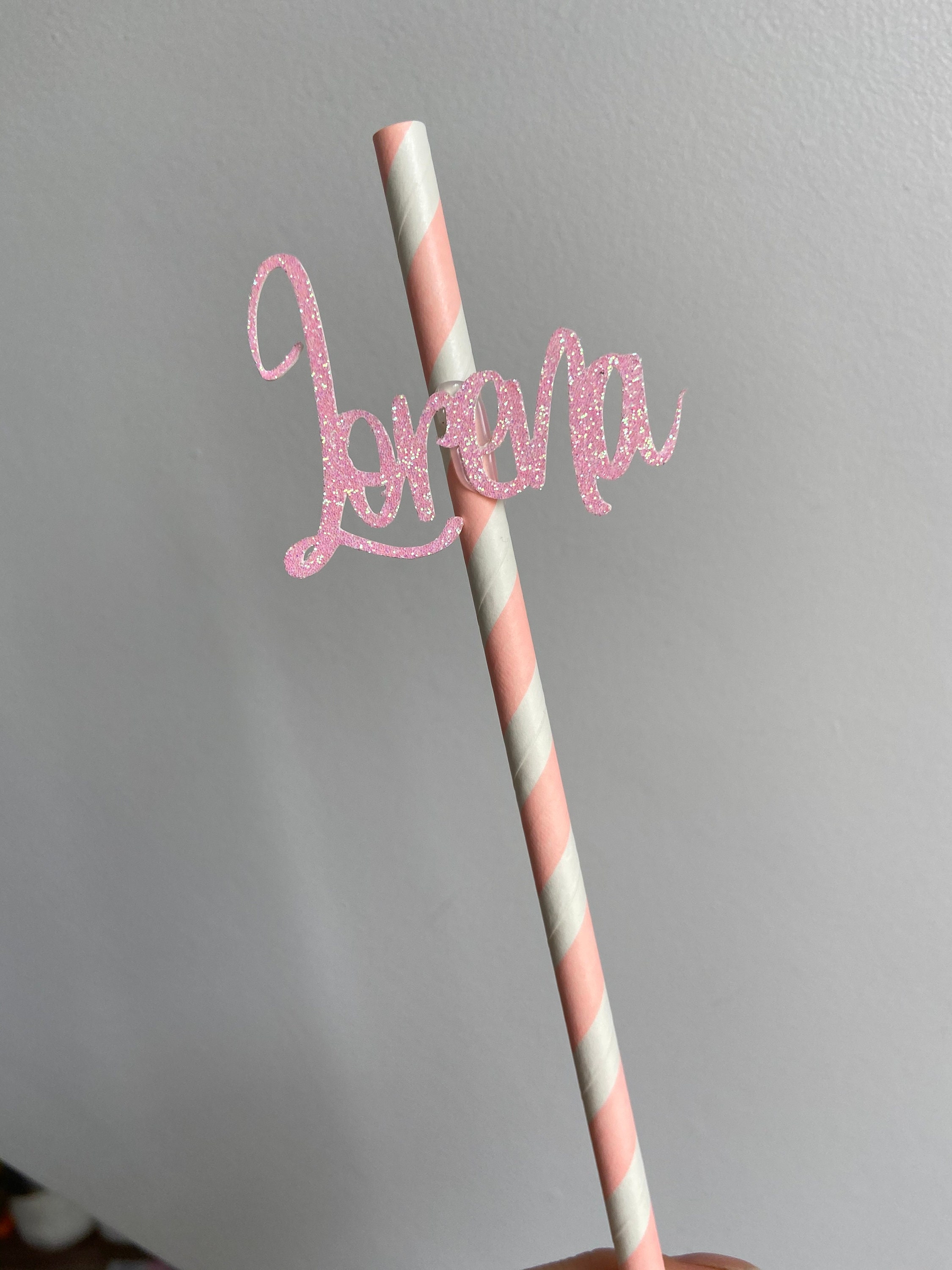 Personalised name straws Birthday straws with names Rose Etsy