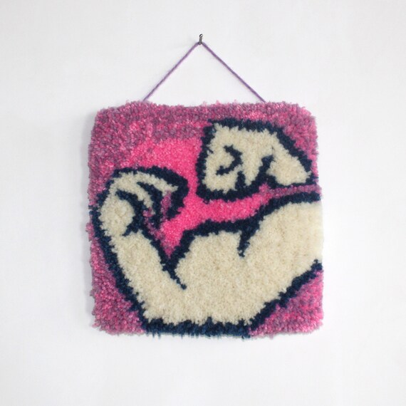 Muscle Bro Mini Rug Wallhanging | Etsy